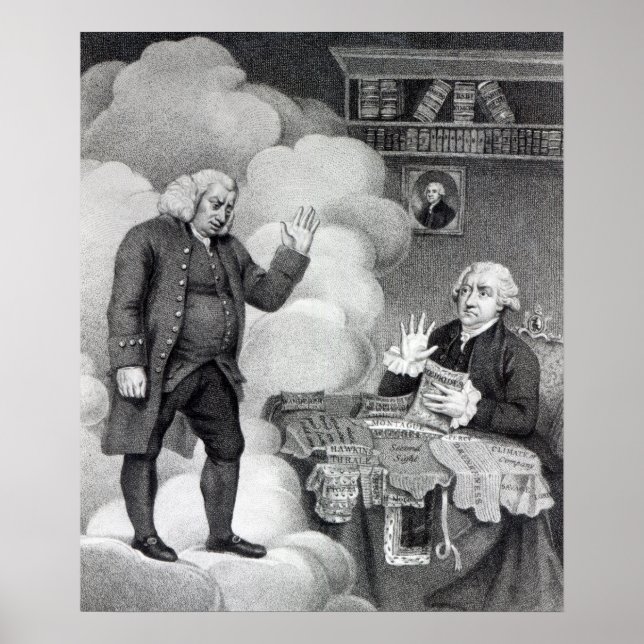 Poster Boswell e o Fantasma de Samuel Johnson (Frente)