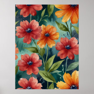 Poster Botânica Botânica Vintage Elegante