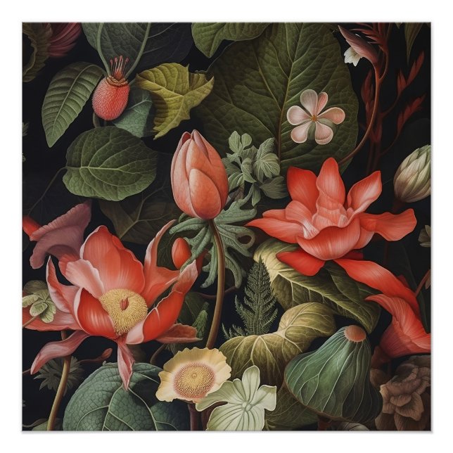 Póster Botânica numa selva (Frente)