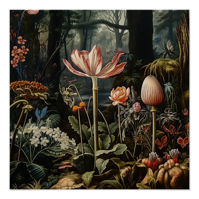 Póster Botânica numa selva (Frente)