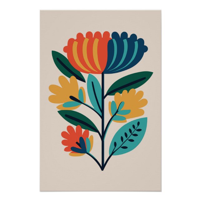 Póster Botanical Flower Nr. 14 (Frente)