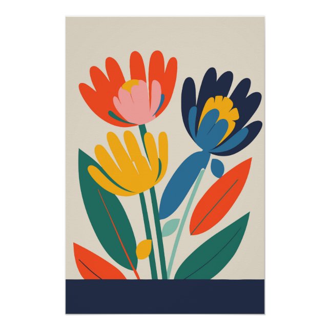 Póster Botanical Flower Poster Nr. 12 (Frente)