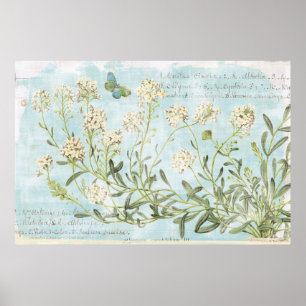 Póster Botânico azul