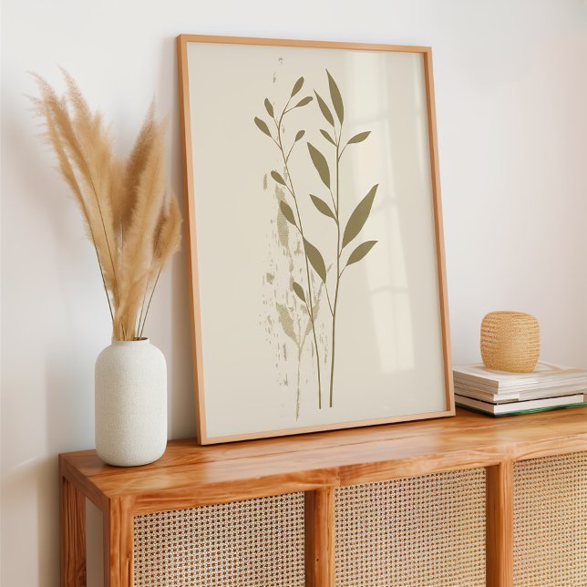 Poster Botânico Boho Minimalista (Criador carregado)