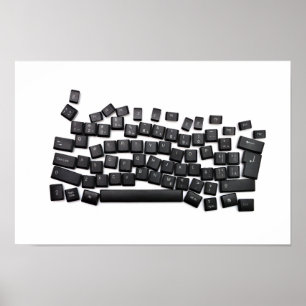 Poster botão de leitura do teclado do teclado dislexia te