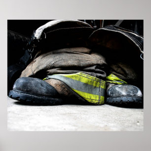 Poster Botas do bombeiro