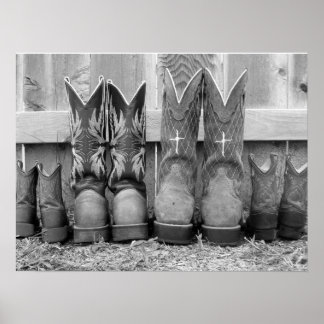 Póster botas familiares