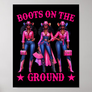 Poster Botas No Chão Bota Cowboy Ocidental Cowgirl Li