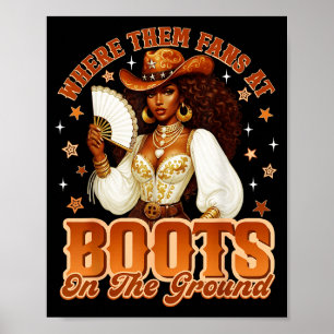 Poster Botas No Chão Onde Estão Os Fãs Cow Ocidental