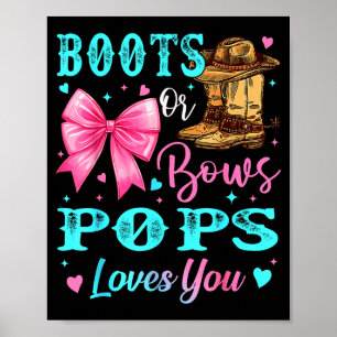 Poster Botas Ou Arcos Ps Ama Você Revelação De Gênero Fam