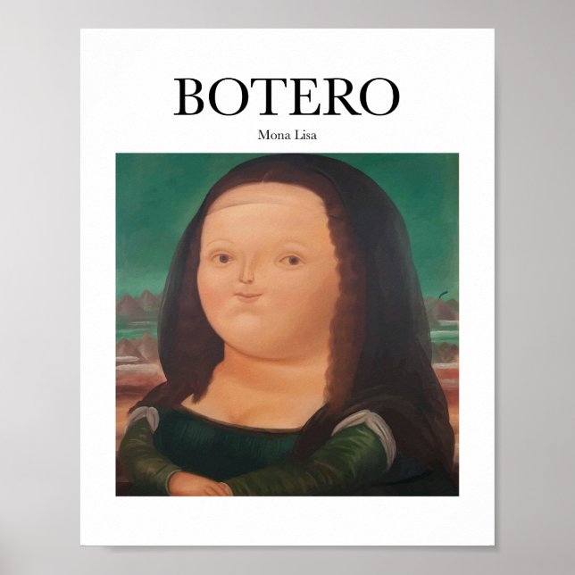 Poster Botero - Mona Lisa (Frente)
