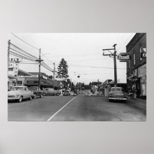 Póster Bothell, WA - fotografia de cena do centro 2 da