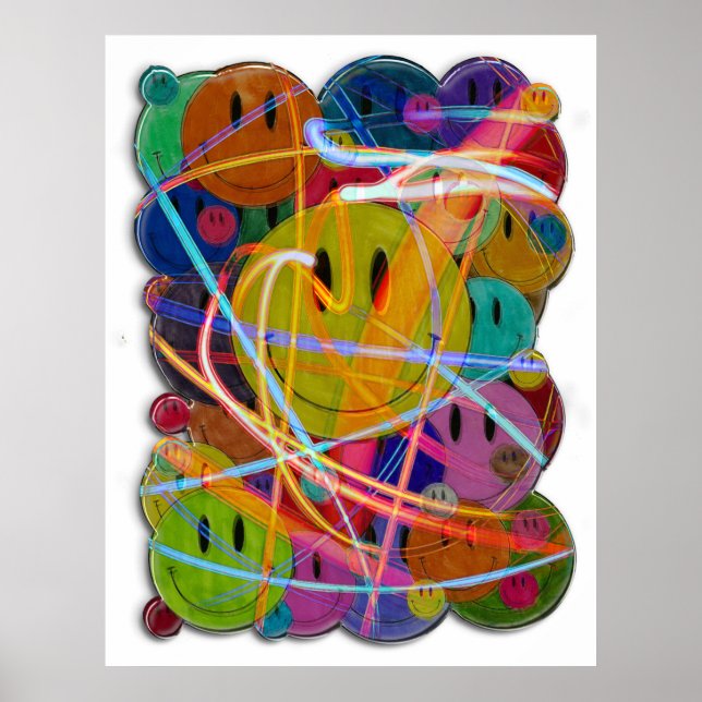 Póster Botões da face (Frente)