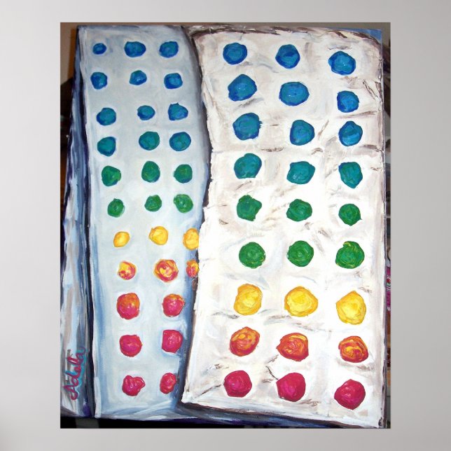 Poster "Botões de chocolate" (Frente)