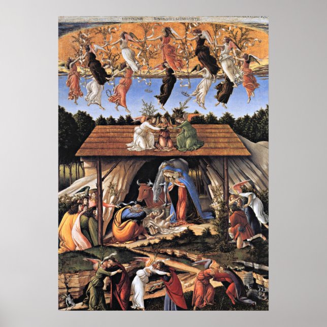 Póster Botticelli: A Natividade Mística (Frente)