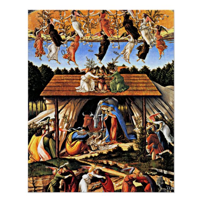 Póster Botticelli - A Natividade Mística (Frente)