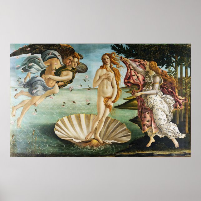 Poster BOTTICELLI - O nascimento de Vênus 1483 (Frente)