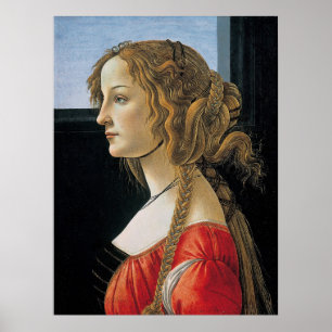 Poster Botticelli Retrato de Simonetta Vespucci