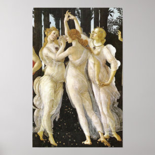 Poster Botticelli Três Graus Renascença Bela Arte
