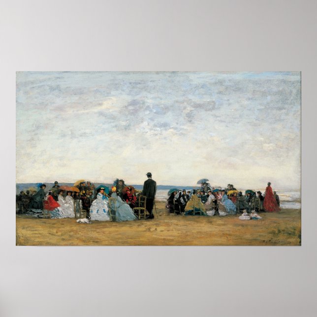 Poster Boudin - Beach Near Trouville (Frente)