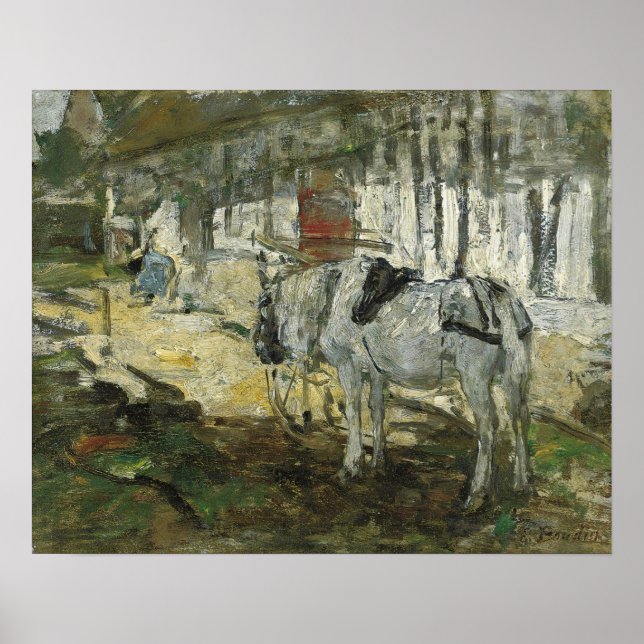 Poster Boudin - Cavalo Bretão (Frente)