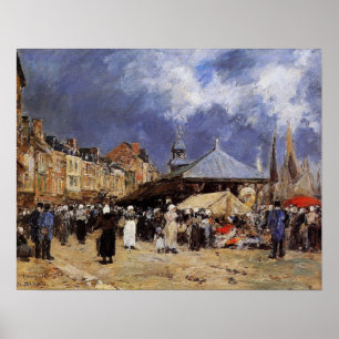 Poster Boudin - Mercado Em Trouville