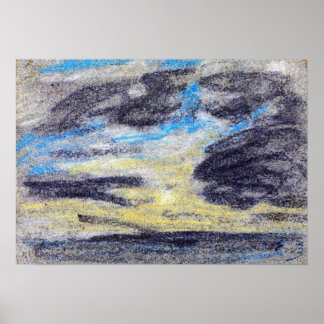 Poster Boudin - Nuvens Sobre O Mar 1860