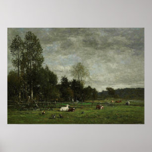 Poster Boudin - Pasture In Outskirts Of Honfleur 1856