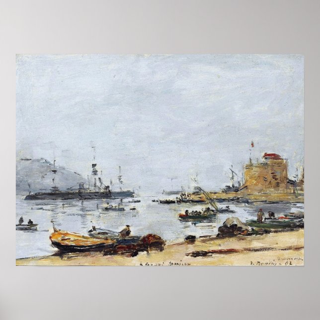 Poster Boudin - Porto Em Villefranche 1892 (Frente)