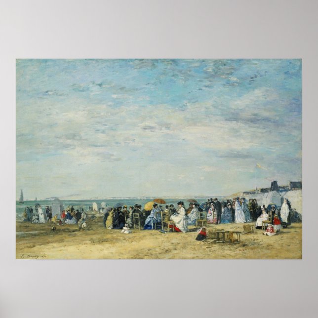 Poster Boudin - Praia de Trouville (Frente)
