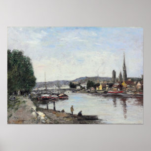 Poster Boudin - Rouen View On Reine 1895