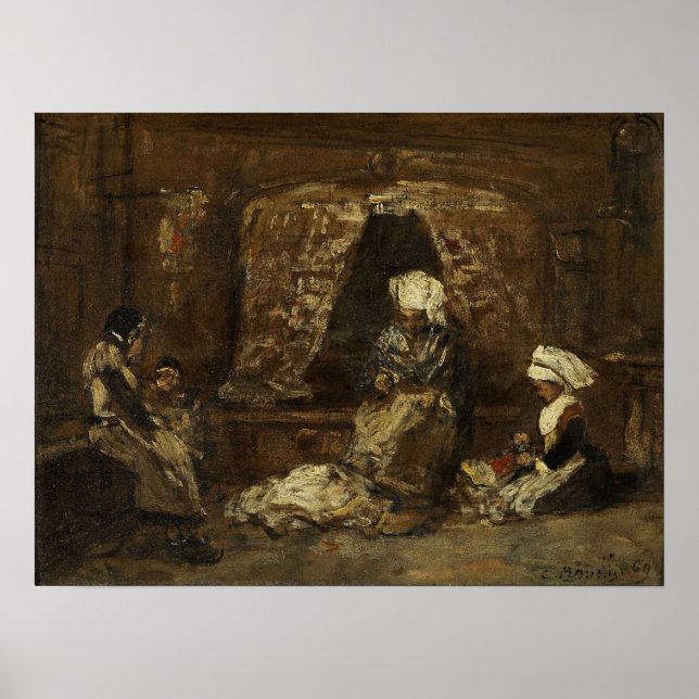 Poster Boudin - Tailors Of Plougastel 1869 (Frente)