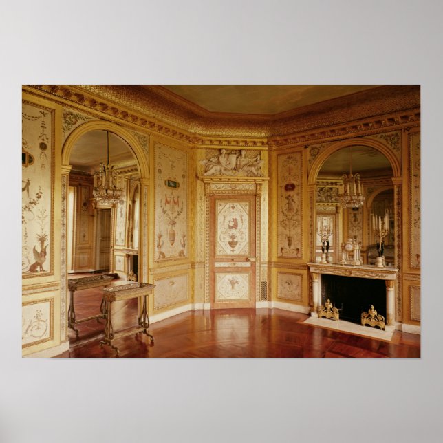 Póster Boudoir de Marie-Antoinette decorado em 1785 (Frente)