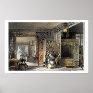 Póster Boudoir e Cama-Câmara de uma senhora do grau, 'de