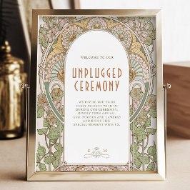 Poster Bougainvillea Unplugged Ceremony Sinal Art Nouveau