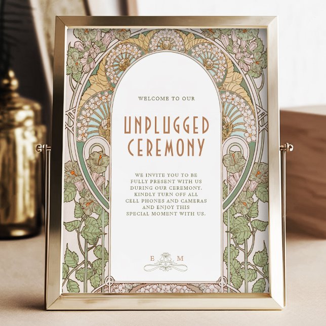 Poster Bougainvillea Unplugged Ceremony Sinal Art Nouveau (Criador carregado)