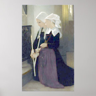 Poster Bouguereau - à Sainte-Anne-d'Auray de Le Voeu