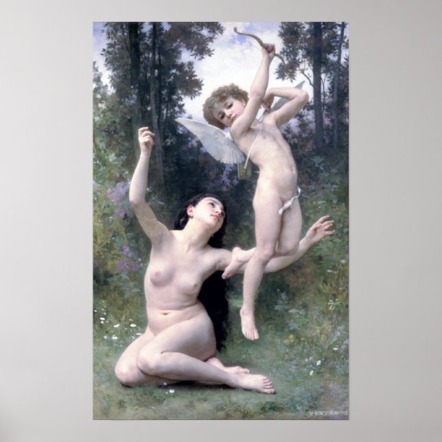Póster Bouguereau - Envole de L'Amour (Frente)