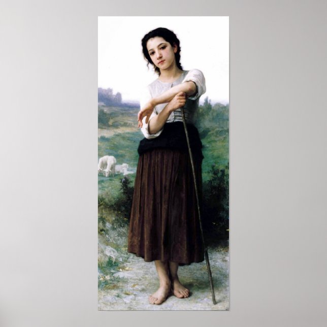 Poster Bouguereau - Jeune Bergere Debout (Frente)