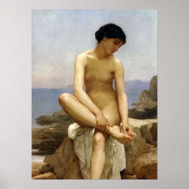 Póster Bouguereau - La Baigneuse (Frente)