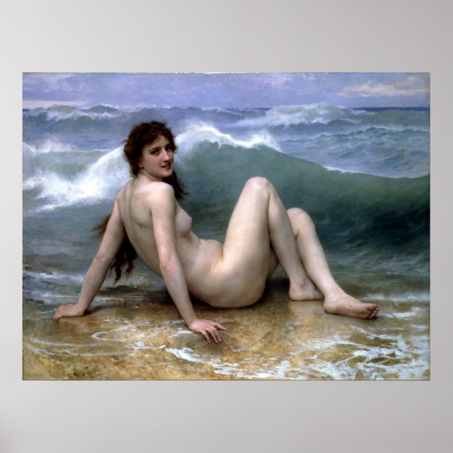 Poster Bouguereau - La Vague (Frente)