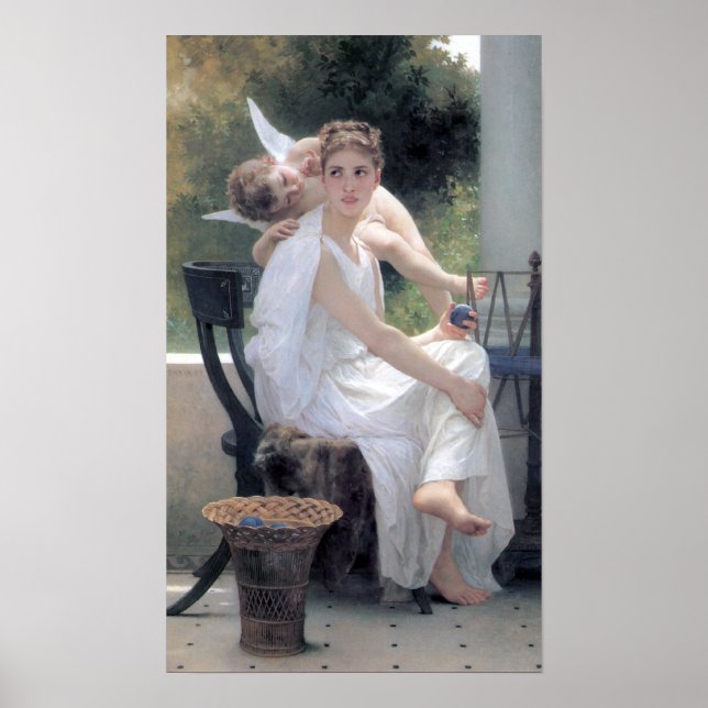 Poster Bouguereau - Le Travail Interrompu (Frente)