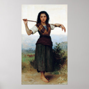 Poster Bouguereau - O Pequeno Pastor
