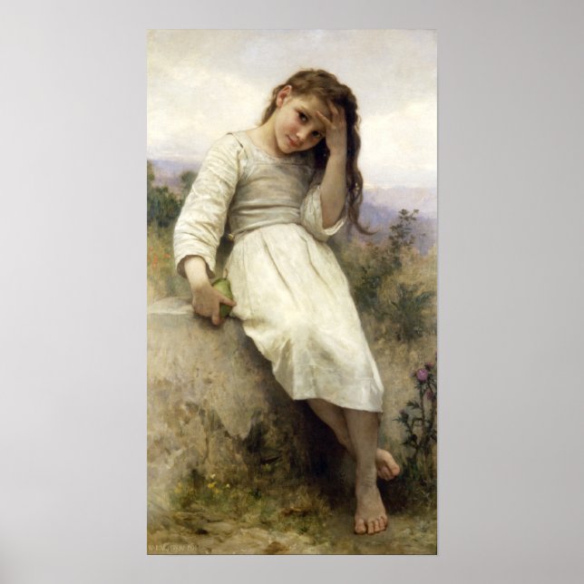 Póster Bouguereau - Petite Maraudeuse (Frente)