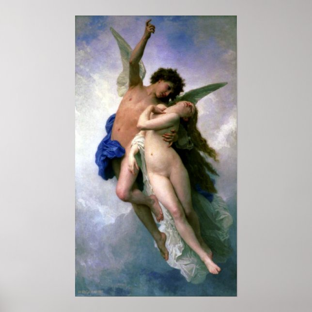 Poster Bouguereau - Psyche e L'Amour (Frente)