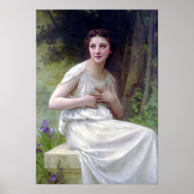 Póster Bouguereau - Reflexão (Frente)