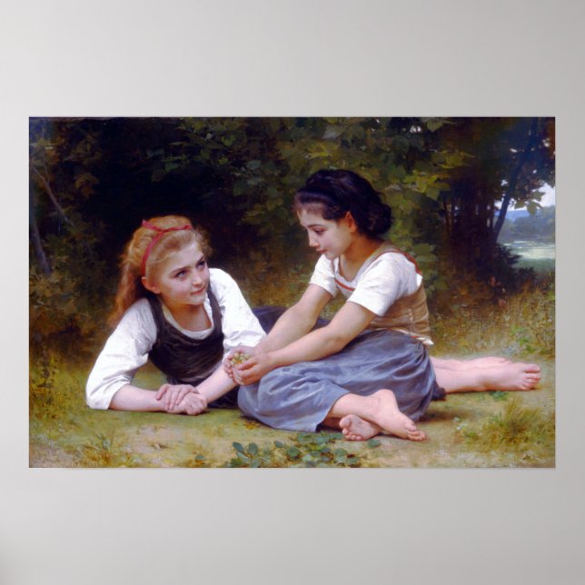 Poster Bouguereau - The Nut Gatherers 1882 (Frente)