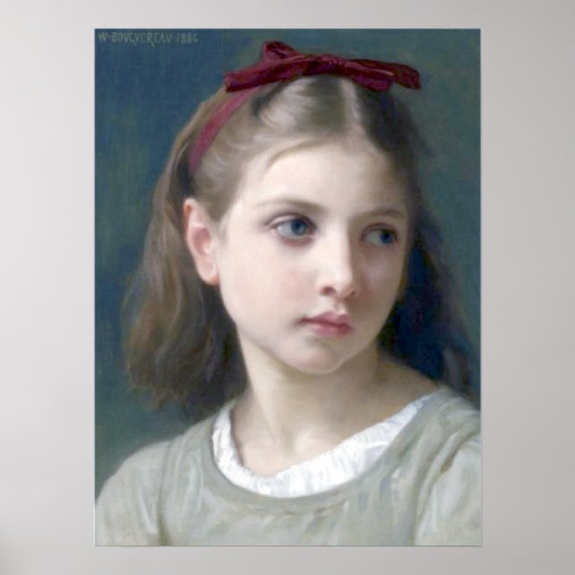 Poster Bouguereau - Une Petitie Fille (Frente)