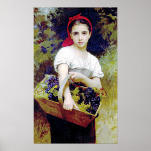 Póster Bouguereau - Vendangeuse