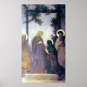 Póster Bouguereau - visitação do La
